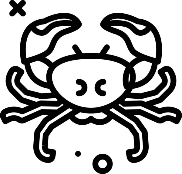 Pulpo Icono Web Ilustración Simple — Archivo Imágenes Vectoriales