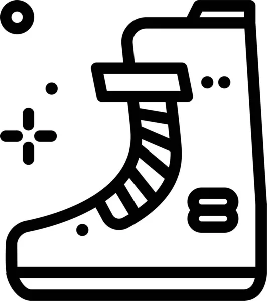 Boot Web Icon Jednoduchá Ilustrace — Stockový vektor