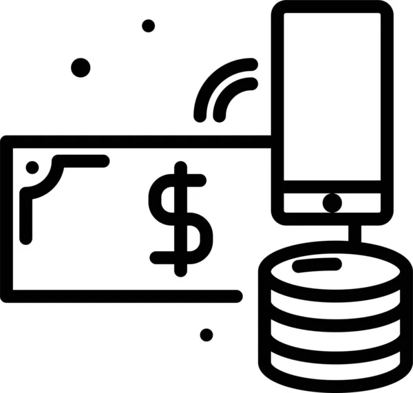 Icono Negocios Finanzas Icono Web Ilustración Simple — Archivo Imágenes Vectoriales