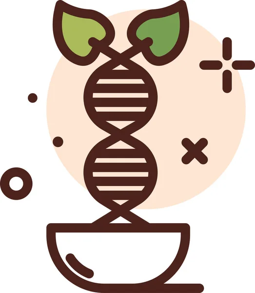 Dna Molekül Symbol Vektor Illustration — Stockvektor