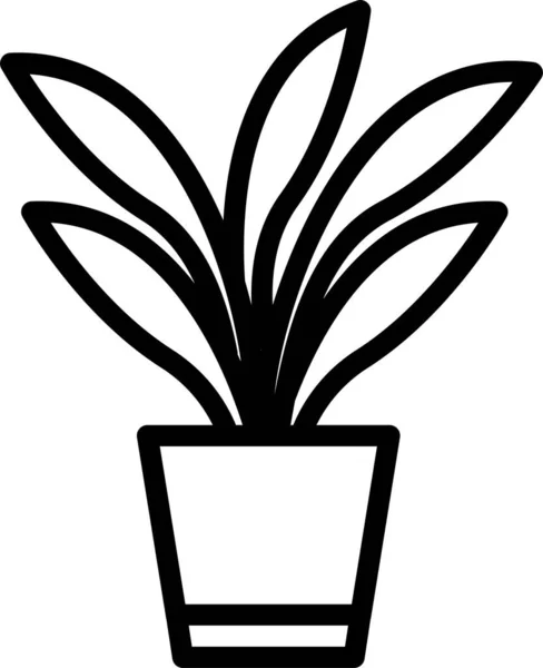 Kaktusanläggning Webbikon — Stock vektor