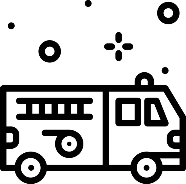 Λεωφορείο Web Εικονίδιο Απλή Απεικόνιση — Διανυσματικό Αρχείο