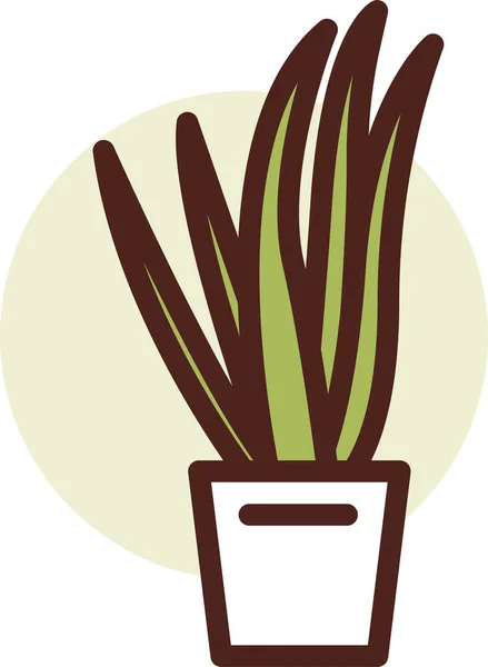 鉢植え シンプルなイラスト — ストックベクタ