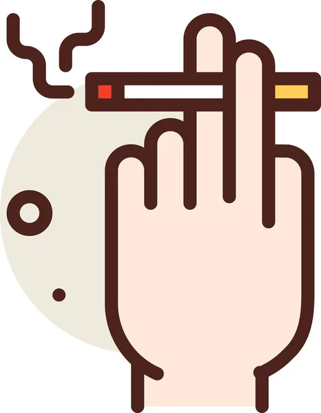 Mano Icono Web Ilustración Simple — Vector de stock