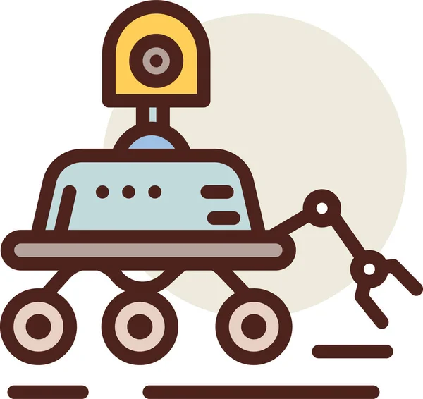 Een Robot Web Icoon Eenvoudige Illustratie — Stockvector