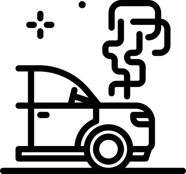 Coche Icono Web Ilustración Simple — Vector de stock