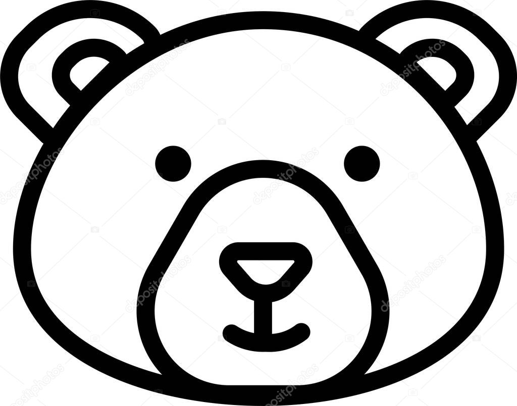 bear. web icon simple illustration