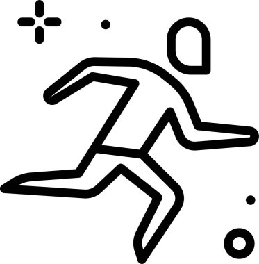 Futbolcu. Basit tasarım