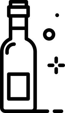 şarap simgesi, vektör illüstrasyonu