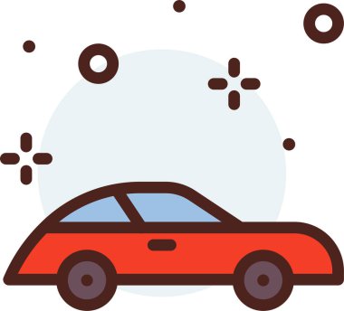 Oyuncaklı araba, vektör illüstrasyonu