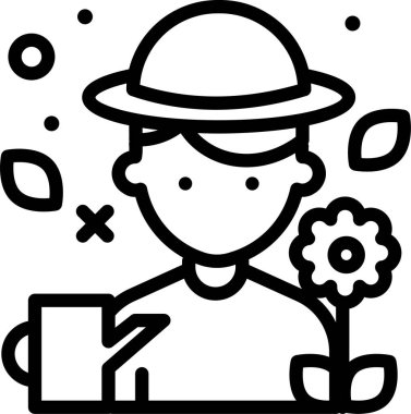 Avatar simgesi, vektör illüstrasyonu