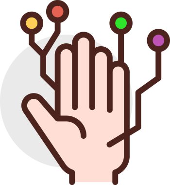 Düz tasarım simgesine sahip bilim ve teknoloji kavramı beyaz arkaplanda izole edildi 