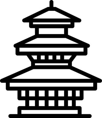 Bina. Web simgesi basit tasarım