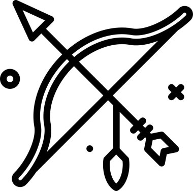 Batı web simgesi, basit vektör illüstrasyonu