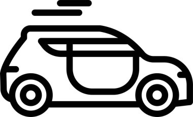 - Araba. Web simgesi basit illüstrasyon