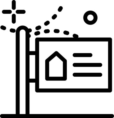 Ev. Web simgesi basit illüstrasyon