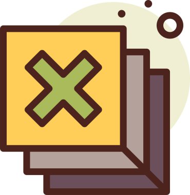 soyut şekiller simge, vektör illüstrasyonu beyaz arkaplan üzerinde izole 