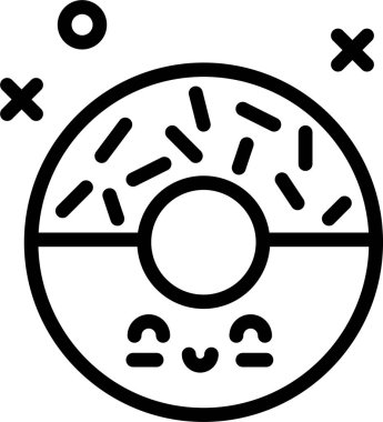 donut. Web simgesi basit tasarım