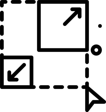 Basit grafik simgesi vektör illüstrasyonu