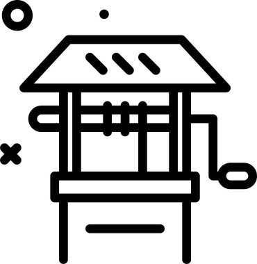 Mobilya. Web simgesi basit illüstrasyon