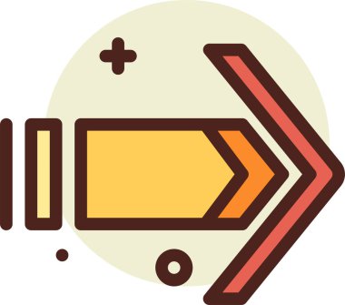 yön web simgesi, basit vektör illüstrasyonu 