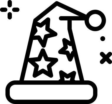 Yılbaşı ağacı. Basit resimleme