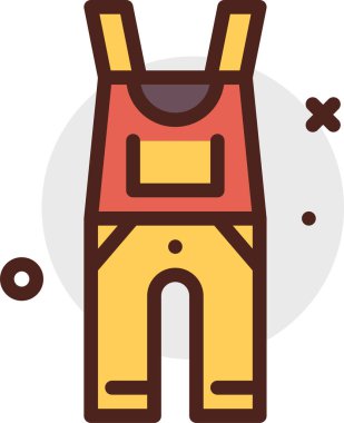 Çizgi film turist çadırının vektör çizimi