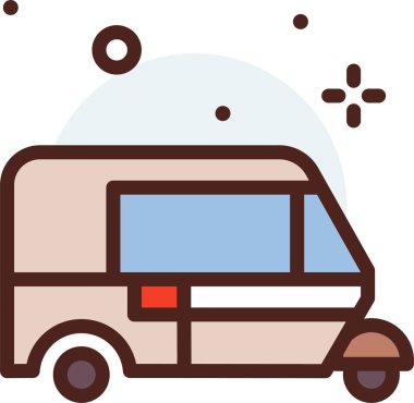 - Araba. Web simgesi basit illüstrasyon