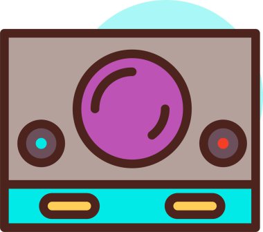 Modern ve teknoloji simgesinin vektör illüstrasyonu