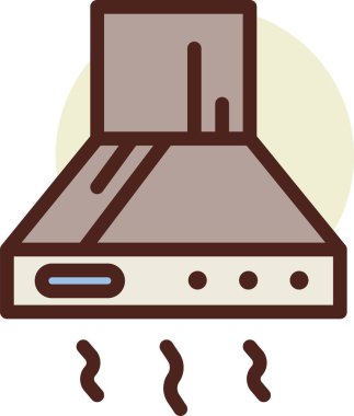 Mutfak. Web simgesi basit illüstrasyon