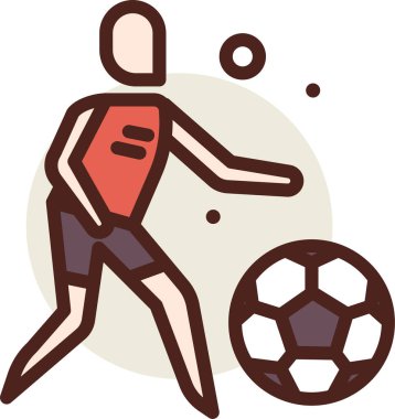 Bir futbolcunun çizimi