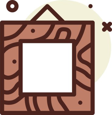 asgari taslak simgesi, vektör illüstrasyonu 