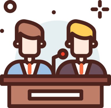 politika web simgesi, basit vektör illüstrasyonu 