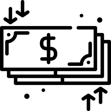Para için. Web simgesi basit tasarım