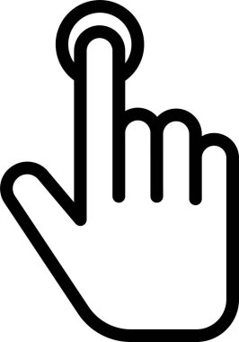 El hareketi simgesi, vektör illüstrasyonu