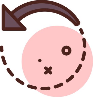 Beyaz bir arka planda gülüşü olan sevimli kawai yüzü.