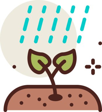 Yapraklı yeşil ağaç, vektör illüstrasyonu