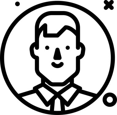 Avatar simgesi, vektör illüstrasyonu