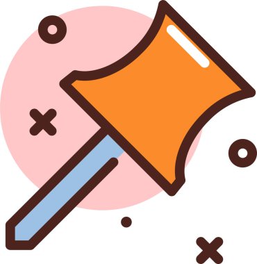 Düz bir kardan adam simgesi