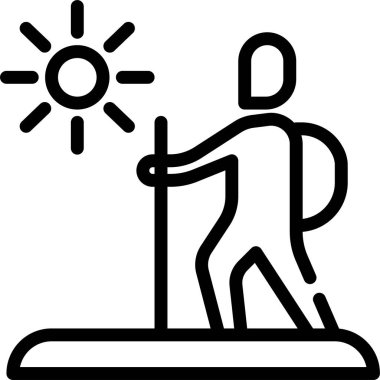 Adamım. Web simgesi basit illüstrasyon