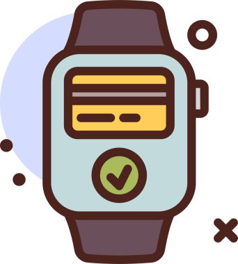 Akıllı saat simgesi. vektör illüstrasyonu