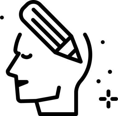 Kalem. Web simgesi basit illüstrasyon