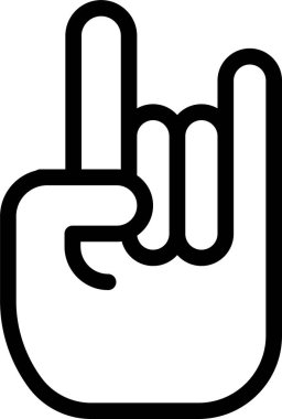 El hareketi simgesi, vektör illüstrasyonu