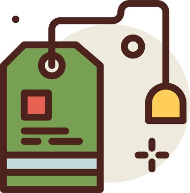 Otelde. Web simgesi basit illüstrasyon