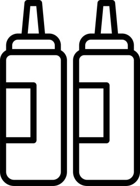 Şişe. Web simgesi basit illüstrasyon