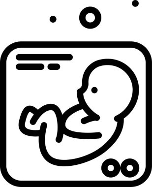 Bebeğim. Web simgesi basit illüstrasyon