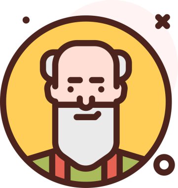 Avatar simgesi, vektör illüstrasyonu