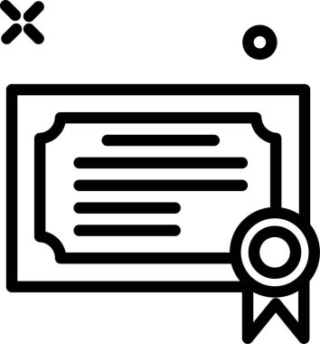 diploma. Web simgesi basit illüstrasyon