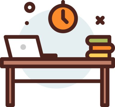 eğitim web simgesi, basit vektör illüstrasyonu 