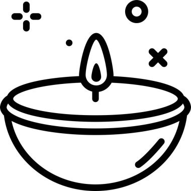 Müslüman ramazan web simgesi basit bir illüstrasyon